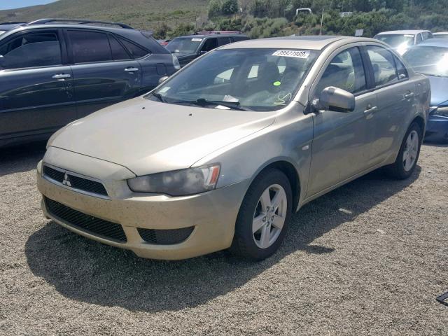 JA3AU26U68U007472 - 2008 MITSUBISHI LANCER ES TAN photo 2