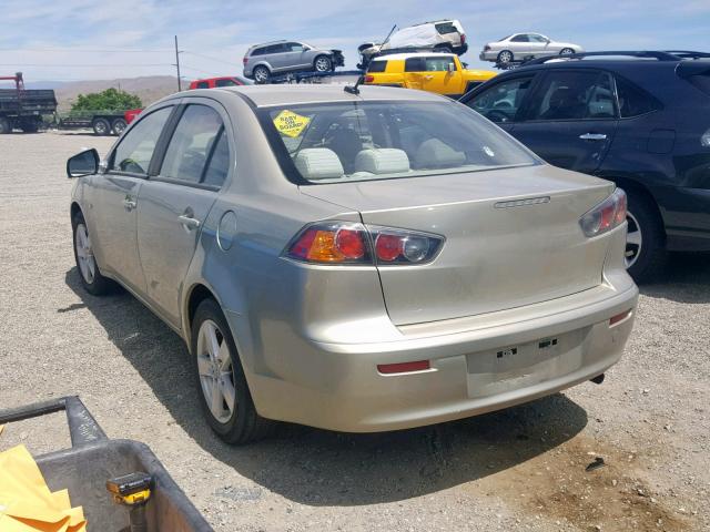 JA3AU26U68U007472 - 2008 MITSUBISHI LANCER ES TAN photo 3