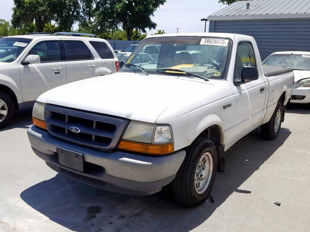 1FTYR10V9XPB91767 - 1999 FORD RANGER WHITE photo 2