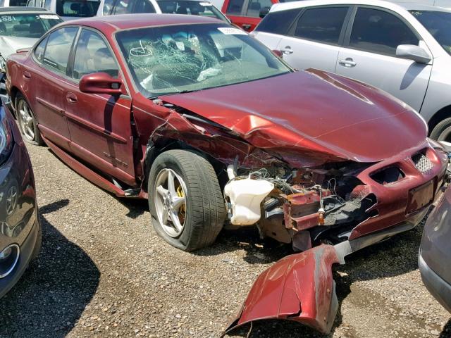 1G2WP52KX2F186278 - 2002 PONTIAC GRAND PRIX MAROON photo 1
