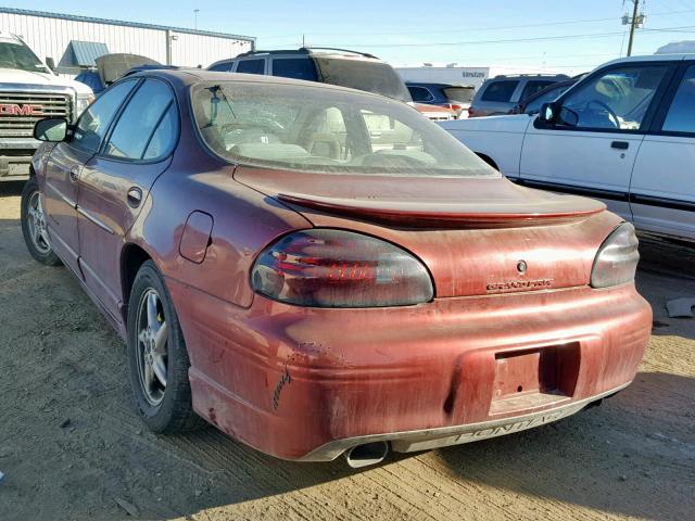 1G2WP52KX2F186278 - 2002 PONTIAC GRAND PRIX MAROON photo 3