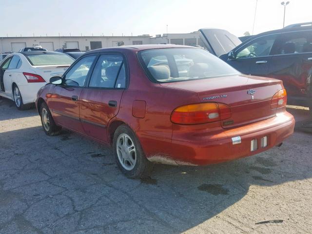 1Y1SK52871Z441779 - 2001 CHEVROLET GEO PRIZM 红色 照片 3