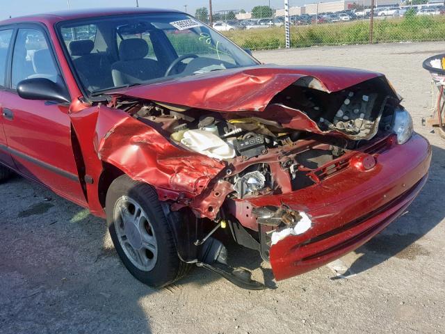 1Y1SK52871Z441779 - 2001 CHEVROLET GEO PRIZM 红色 照片 9