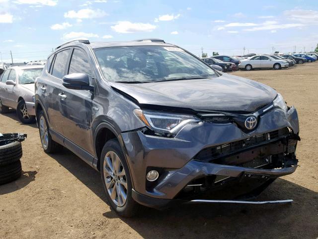 JTMDJREV2HD141714 - 2017 TOYOTA RAV4 HV LI GRAY photo 1