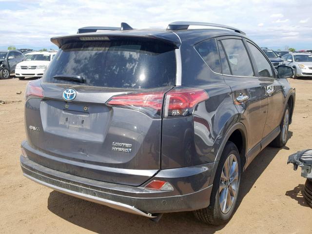 JTMDJREV2HD141714 - 2017 TOYOTA RAV4 HV LI GRAY photo 4