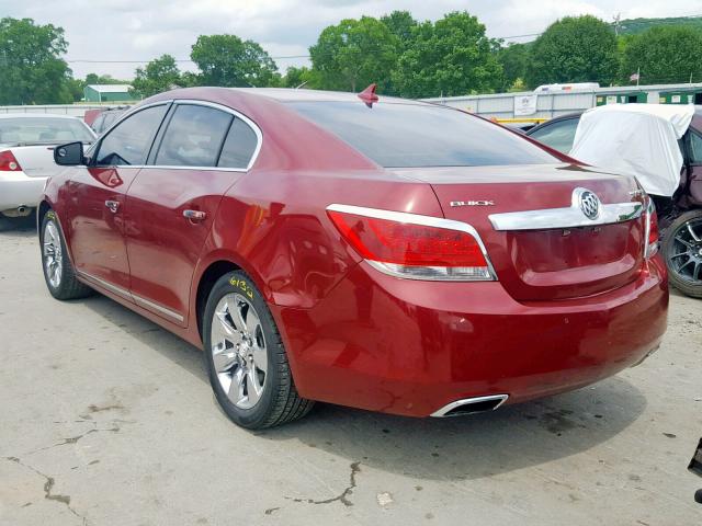 1G4GE5ED7BF109978 - 2011 BUICK LACROSSE C MAROON photo 3