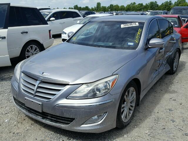 KMHGC4DD9DU243875 - 2013 HYUNDAI GENESIS 3. SILVER photo 2