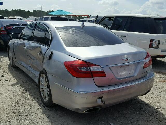 KMHGC4DD9DU243875 - 2013 HYUNDAI GENESIS 3. SILVER photo 3