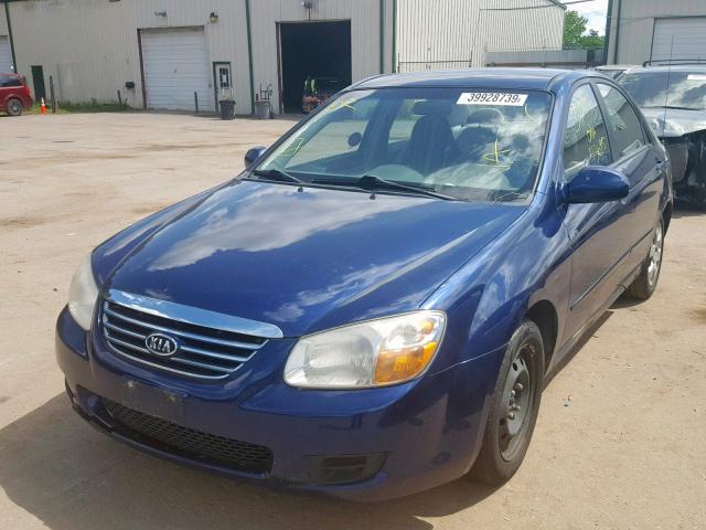 KNAFE121775481642 - 2007 KIA SPECTRA EX BLUE photo 2