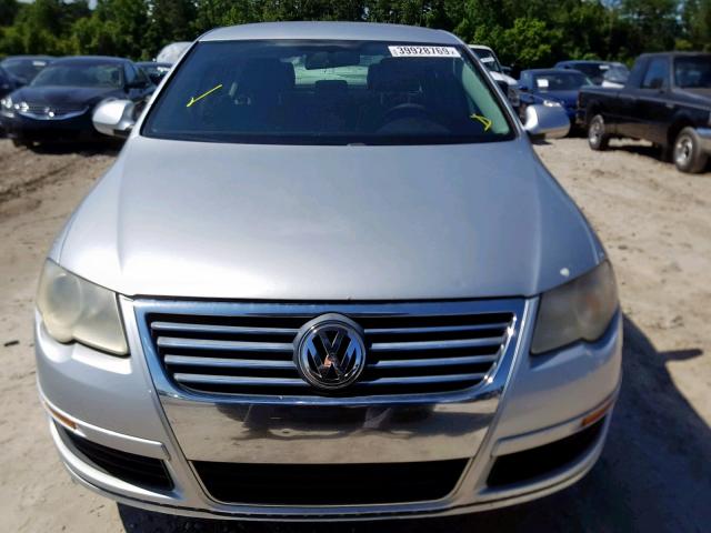 WVWAK73C37E226494 - 2007 VOLKSWAGEN PASSAT 2.0 SILVER photo 9