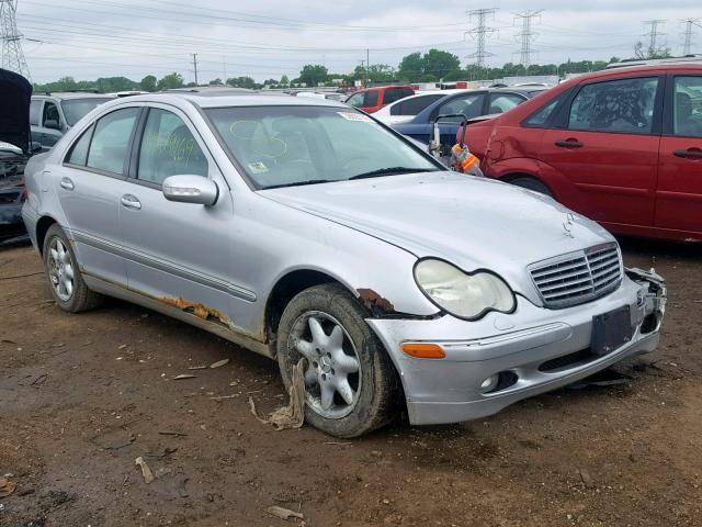 WDBRF61J82F263240 - 2002 MERCEDES-BENZ C 240 SILVER photo 1