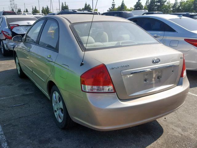 KNAFE122075482639 - 2007 KIA SPECTRA EX GOLD photo 3