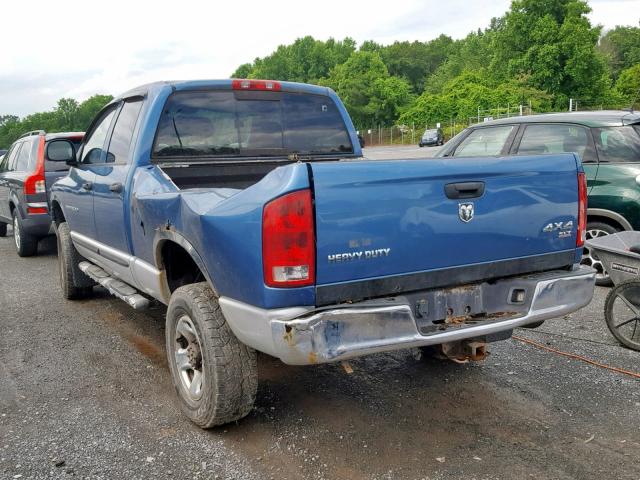 3D7KS28D65G768659 - 2005 DODGE RAM 2500 S ლურჯი ფოტო 3