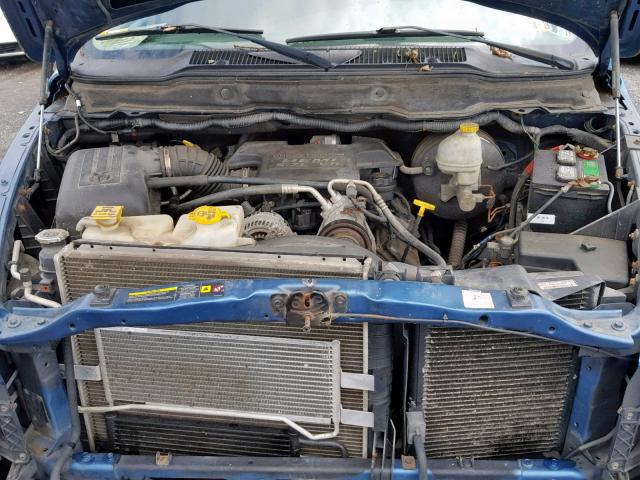 3D7KS28D65G768659 - 2005 DODGE RAM 2500 S ლურჯი ფოტო 7