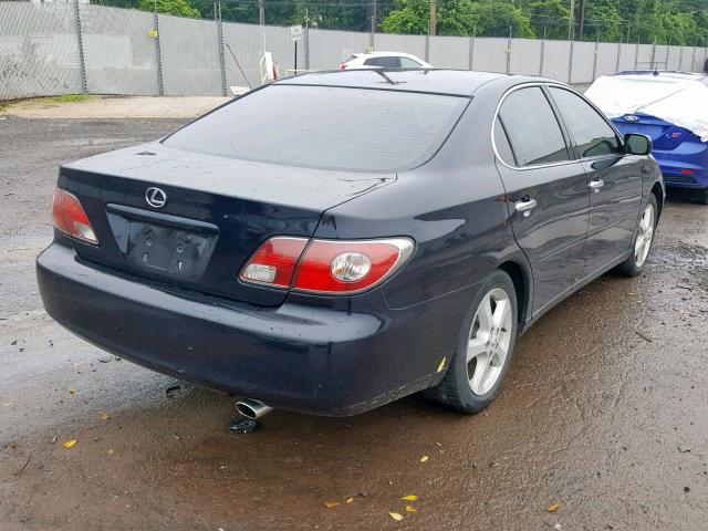 JTHBA30G740007827 - 2004 LEXUS ES 330 BLACK photo 4