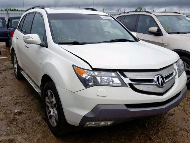 2HNYD285X8H000981 - 2008 ACURA MDX SPORT WHITE photo 1