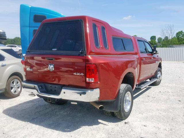 3C63RRHL4EG181491 - 2014 RAM 3500 SLT RED photo 4