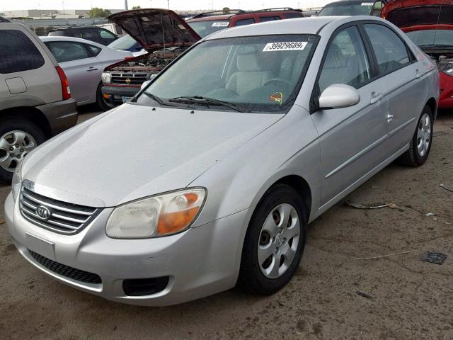 KNAFE122885493700 - 2008 KIA SPECTRA EX SILVER photo 2