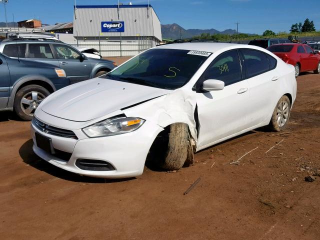 1C3CDFDH4FD205296 - 2015 DODGE DART SE AE WHITE photo 2