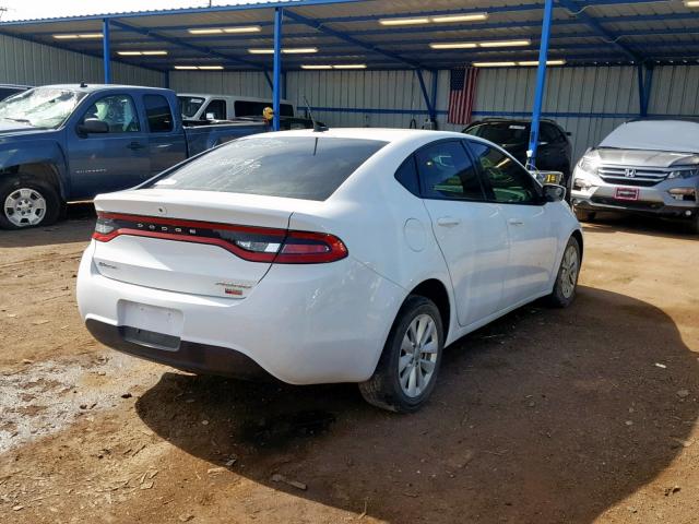 1C3CDFDH4FD205296 - 2015 DODGE DART SE AE WHITE photo 4