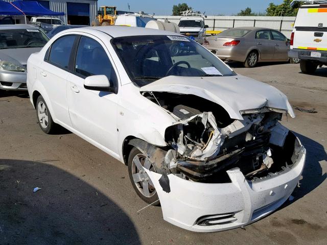 KL1TD566X7B043759 - 2007 CHEVROLET AVEO BASE თეთრი ფოტო 1