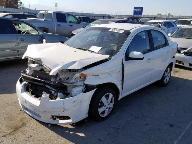 KL1TD566X7B043759 - 2007 CHEVROLET AVEO BASE თეთრი ფოტო 2