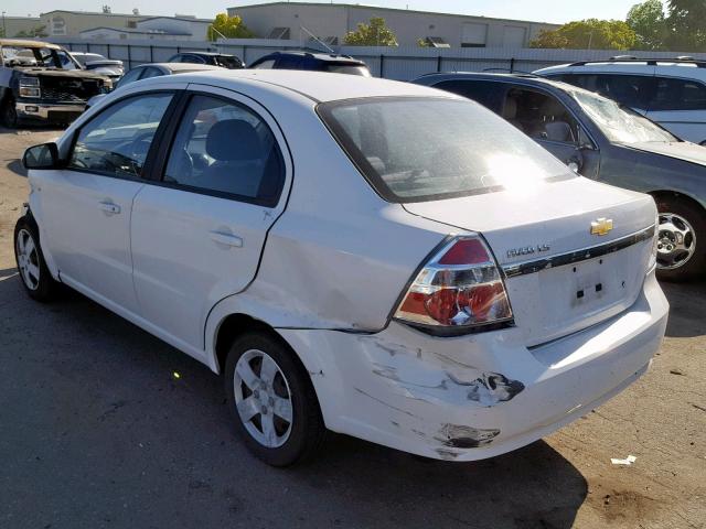 KL1TD566X7B043759 - 2007 CHEVROLET AVEO BASE თეთრი ფოტო 3
