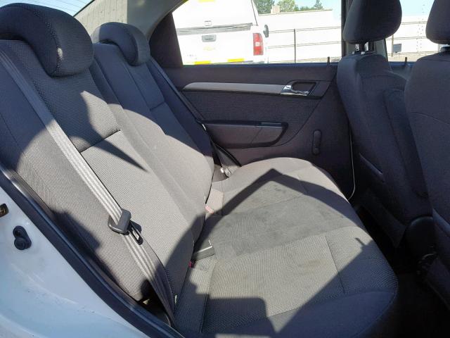 KL1TD566X7B043759 - 2007 CHEVROLET AVEO BASE თეთრი ფოტო 6