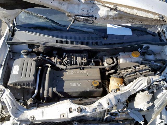 KL1TD566X7B043759 - 2007 CHEVROLET AVEO BASE თეთრი ფოტო 7