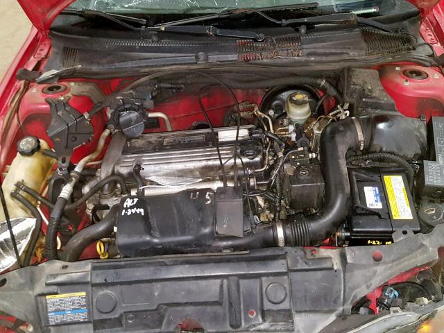1G1JF52F547323547 - 2004 CHEVROLET CAVALIER L RED photo 7