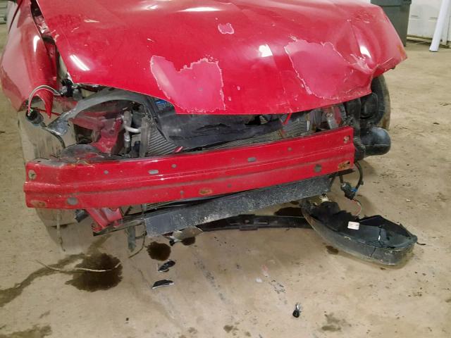 1G1JF52F547323547 - 2004 CHEVROLET CAVALIER L RED photo 9