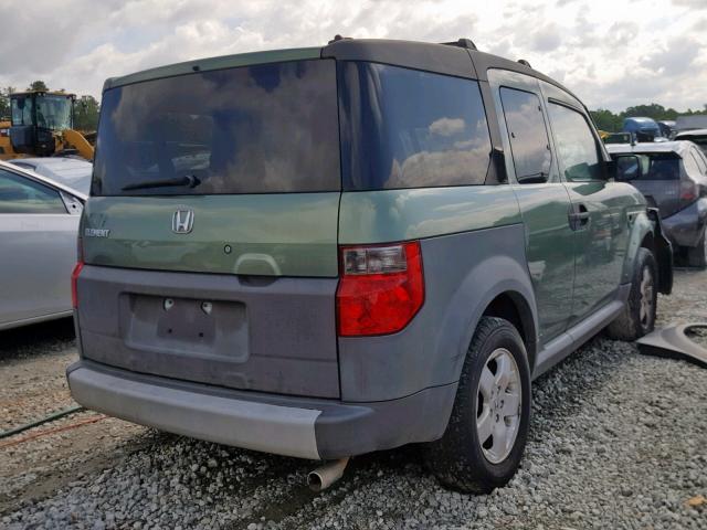 5J6YH186X5L000257 - 2005 HONDA ELEMENT EX GREEN photo 4