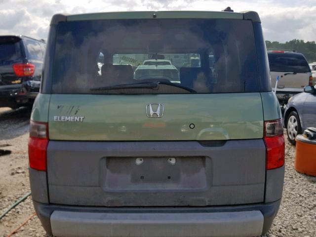 5J6YH186X5L000257 - 2005 HONDA ELEMENT EX GREEN photo 9