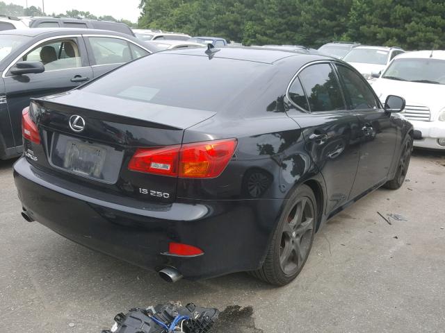 JTHBK262072044228 - 2007 LEXUS IS 250 BLACK photo 4