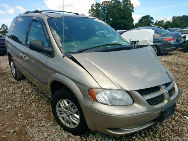 1D4GP45393B105247 - 2003 DODGE CARAVAN SP GOLD photo 1