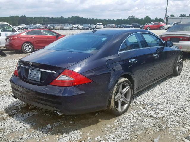 WDDDJ7CB3BA169467 - 2011 MERCEDES-BENZ CLS 550 BLUE photo 4