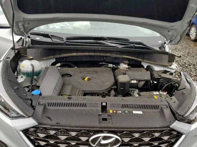 KM8J33A44KU846945 - 2019 HYUNDAI TUCSON LIM SILVER photo 7