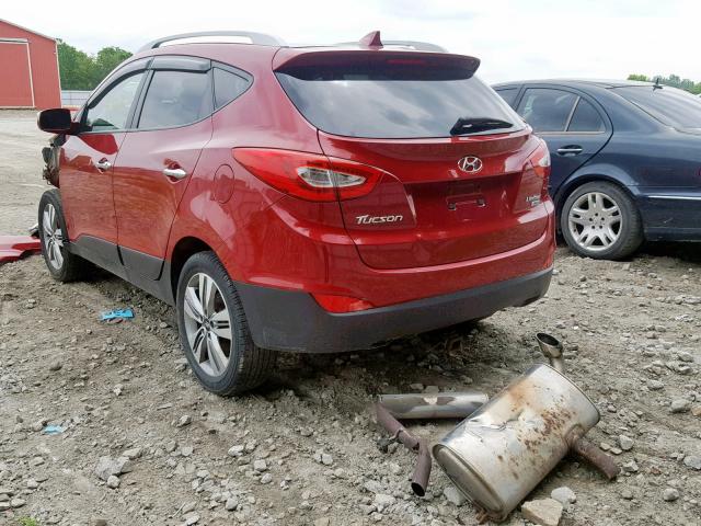 KM8JUCAG1FU033107 - 2015 HYUNDAI TUCSON LIM RED photo 3