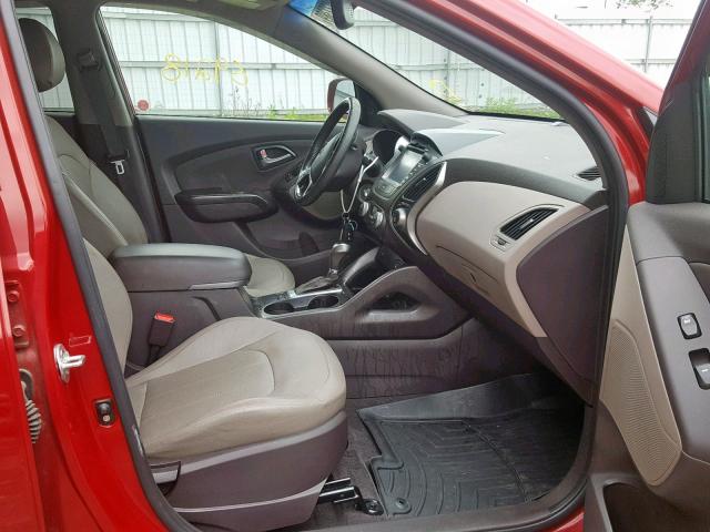 KM8JUCAG1FU033107 - 2015 HYUNDAI TUCSON LIM RED photo 5