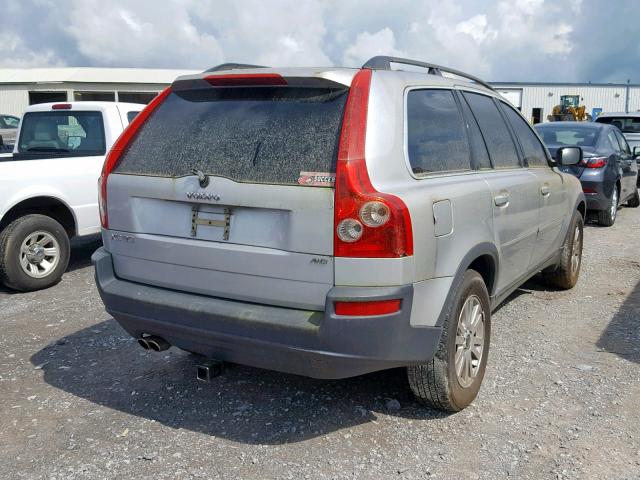 YV4CZ852X61255640 - 2006 VOLVO XC90 V8 SILVER photo 4