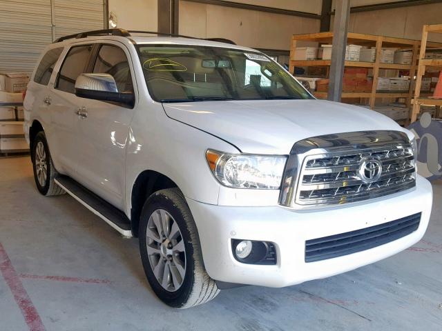 5TDKY5G17ES055398 - 2014 TOYOTA SEQUOIA LI WHITE photo 1