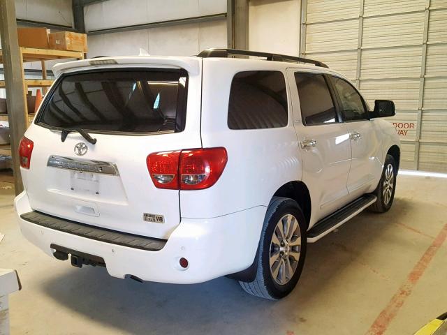 5TDKY5G17ES055398 - 2014 TOYOTA SEQUOIA LI WHITE photo 4