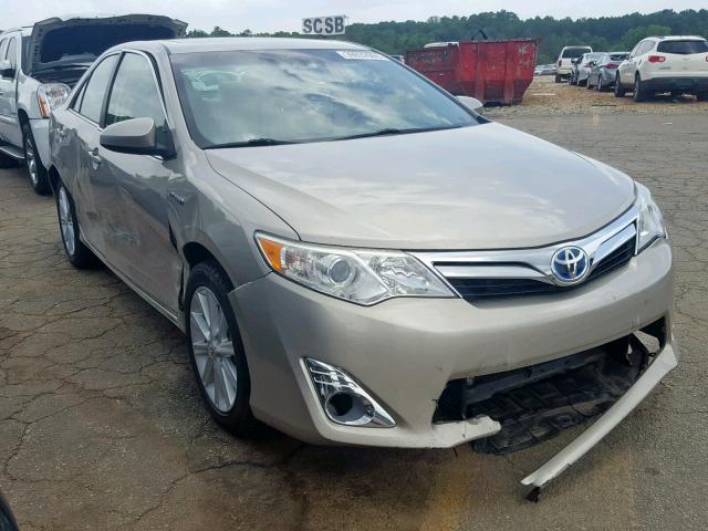 4T1BD1FK3DU096504 - 2013 TOYOTA CAMRY HYBR BEIGE photo 1