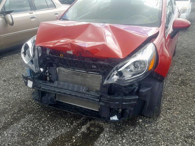 KNADM4A31E6352558 - 2014 KIA RIO LX RED photo 9