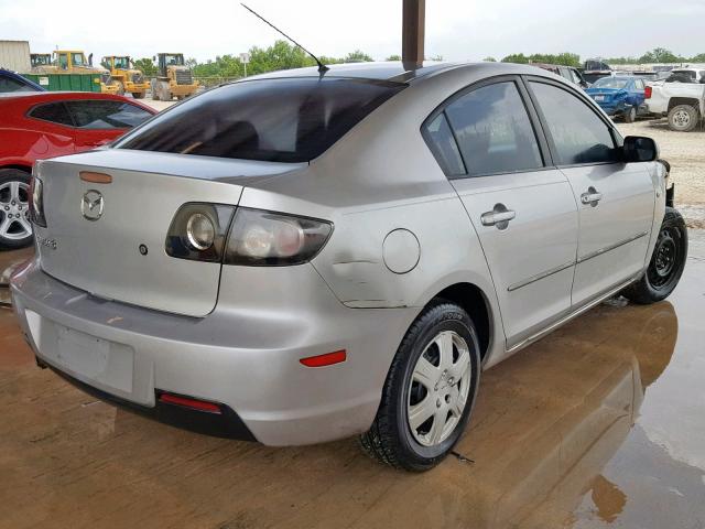 JM1BK12F381169896 - 2008 MAZDA 3 I SILVER photo 4