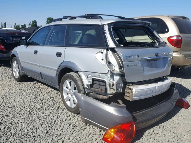 4S4BP61C377302721 - 2007 SUBARU LEGACY OUT SILVER photo 3