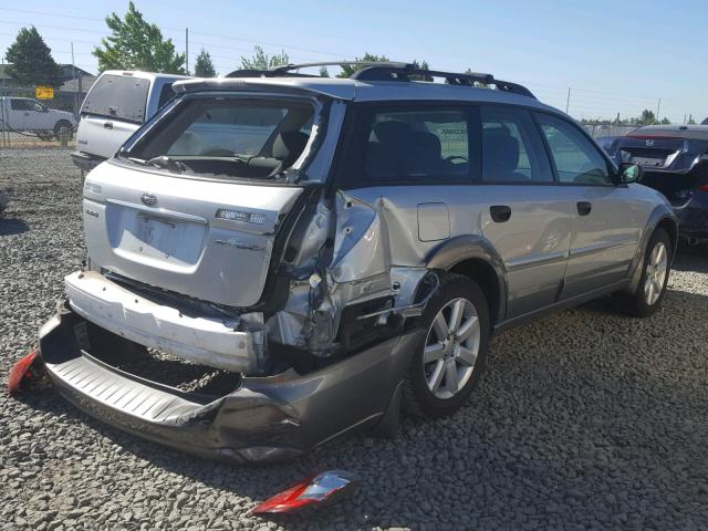 4S4BP61C377302721 - 2007 SUBARU LEGACY OUT SILVER photo 4