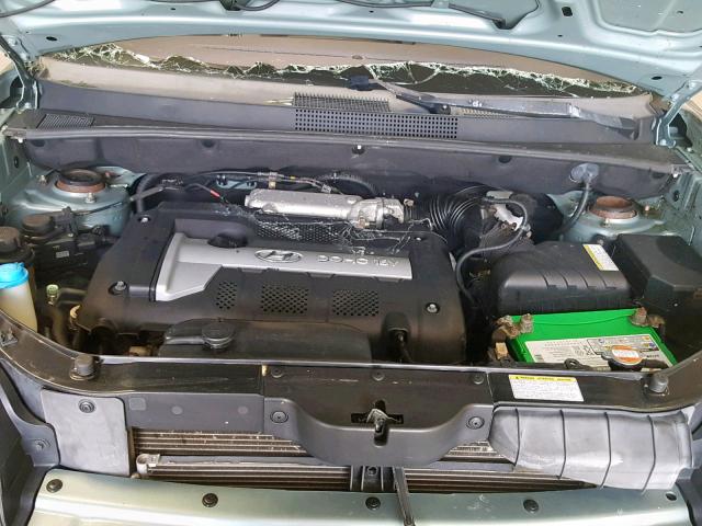 KM8JM12B75U105563 - 2005 HYUNDAI TUCSON GL GREEN photo 7