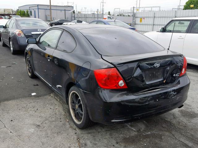 JTKDE177460121417 - 2006 TOYOTA SCION TC BLACK photo 3