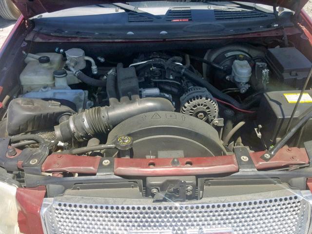 1GKES63MX72257588 - 2007 GMC ENVOY DENA RED photo 7